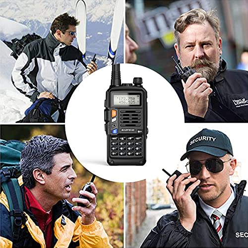 BaoFeng UV-S9 Plus 8W High Power 2200mAh Large Battery Tri-Power Portable Two-Way Radio with 15.1Inch 771 Antenna