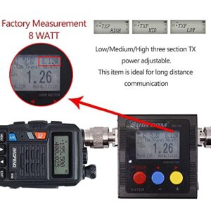 BaoFeng UV-S9 Plus 8W High Power 2200mAh Large Battery Tri-Power Portable Two-Way Radio with 15.1Inch 771 Antenna