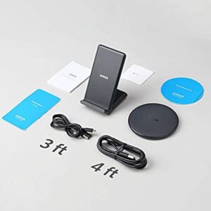 Anker Wireless Chargers Bundle, PowerWave Pad & Stand Upgraded, Qi-Certified, Fast Charging iPhone 12, 12 Mini, 12 Pro, Max, SE, 11, 11 Pro, 11 Pro Max, Xs Max, Galaxy S20, Note 10 (No AC Adapter)