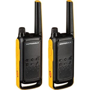 motorola solutions t470 two-way radio black w/yellow rechargeable two pack