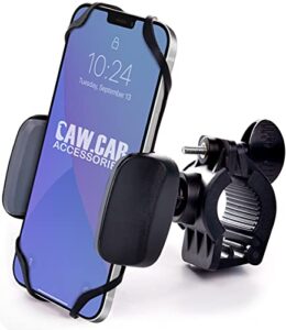 caw.car accessories the only metal bike & motorcycle phone mount – for any smartphone (iphone 14, galaxy s22). unbreakable handlebar cell phone holder for bike & bicycle