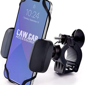 CAW.CAR Accessories The Only Metal Bike & Motorcycle Phone Mount - for Any Smartphone (iPhone 14, Galaxy S22). Unbreakable Handlebar Cell Phone Holder for Bike & Bicycle