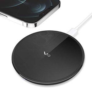 fast wireless charger,vebach 15w max wireless charging pad,fashionable mirror design compatible with iphone 14/13 pro max/13 mini/iphone 12 pro max/11 pro max,samsung s21/s20/note 10 etc