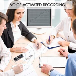 Voice Recorder-16GB Voice Activated Recorder with Variable Speed Playback,Sound Recorder Built in Ultra-Sensitive Microphones and MP3 Player,Digital Voice Recorder for Lectures and Meetings