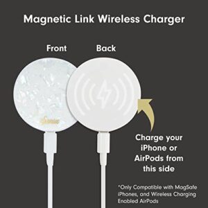 Sonix Charger Compatible with MagSafe for iPhone 14, iPhone 13, iPhone 12 Series | Fast Wireless Charger x 6.5ft Cable (USB-C) | Pearl Tort