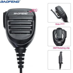 BAOFENG IP54 Waterproof Speaker Microphone Handheld Remote Shoulder Mic UV-9R UV-9R Plus UV-9RPRO UV-9G GMRS-9R UV-XR GT-3WP BF-A58 BF-9700 R760 Ham Waterproof Two Way Radio