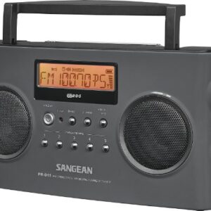 Sangean PR-D15 Digital Portable Stereo RDS Receiver Gray