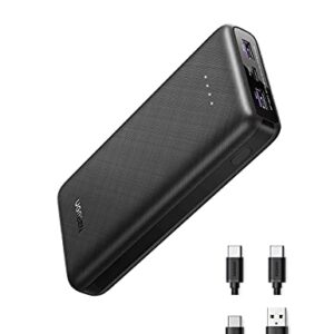 UGREEN Portable Charger 20000mAh - PD 20W Power Bank Fast Charging Including 2 USB-C Cables, Compatible with Samsung Galaxy S23/S22/S21/S20/S10, iPhone 14/iPhone 13/iPhone 12 Series/iPad