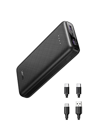 UGREEN Portable Charger 20000mAh - PD 20W Power Bank Fast Charging Including 2 USB-C Cables, Compatible with Samsung Galaxy S23/S22/S21/S20/S10, iPhone 14/iPhone 13/iPhone 12 Series/iPad