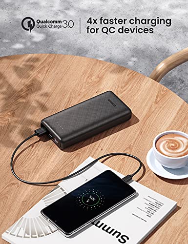 UGREEN Portable Charger 20000mAh - PD 20W Power Bank Fast Charging Including 2 USB-C Cables, Compatible with Samsung Galaxy S23/S22/S21/S20/S10, iPhone 14/iPhone 13/iPhone 12 Series/iPad