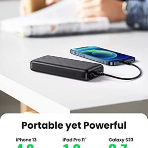 UGREEN Portable Charger 20000mAh - PD 20W Power Bank Fast Charging Including 2 USB-C Cables, Compatible with Samsung Galaxy S23/S22/S21/S20/S10, iPhone 14/iPhone 13/iPhone 12 Series/iPad
