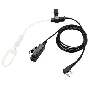 compatible with baofeng uv-5r bf-f8hp uv-82 radios earpiece kenwood 2 pin two way radio headset walkie walkie surveillance kit police headphone