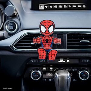 Spider-Man Hug Buddy Air Vent Car Phone Holder, Adjustable, Universal Fit, Cell Phone Mount with iPhone, Samsung Galaxy, LG, Google, Pixel, Moto, Black and Other Smartphones