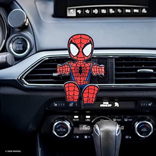 Spider-Man Hug Buddy Air Vent Car Phone Holder, Adjustable, Universal Fit, Cell Phone Mount with iPhone, Samsung Galaxy, LG, Google, Pixel, Moto, Black and Other Smartphones