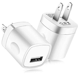 USB Wall Charger, Charger Adapter, VectorTech (10 Pack) 5V/1Amp Single Port Quick Charger Plug Cube for iPhone 7/6S/6S Plus/6 Plus/6/5S/5, Samsung Galaxy S7/S6/S5 Edge, LG, HTC, Huawei, Moto, Kindle