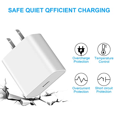 USB C Wall Charger 20W PD Adapter Compatible iPhone 14/14 Pro/14 Pro Max/14 Plus/13 12 11 Pro Max/Pro/Mini/Xs Max/XR/X