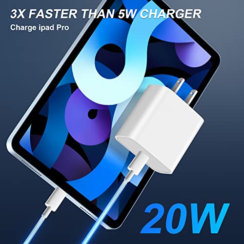 USB C Wall Charger 20W PD Adapter Compatible iPhone 14/14 Pro/14 Pro Max/14 Plus/13 12 11 Pro Max/Pro/Mini/Xs Max/XR/X