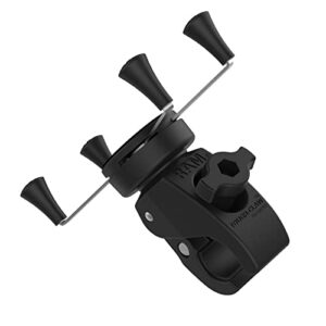 RAM MOUNTS X-Grip Large Phone Mount with Low-Profile RAM Tough-Claw RAM-HOL-UN10-400-2U for Rails 0.625" to 1.5" in Diameter