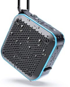 lezii shower bluetooth speaker, ipx7 waterproof portable speakers with loud hd sound, mini wireless speaker with tws stereo, shower radio for bathroom, kayak, pool, beach, bike, gifts for men, women