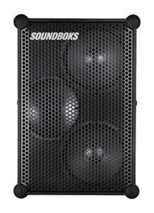 soundboks (gen.3, black – loudest portable bluetooth performance speaker (126 db, wireless, bt 5.0, swappable battery, 40hr playtime, big, powerful subwoofer, waterproof, outdoor, party boombox)