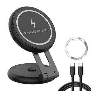 wireless car charger mount for tesla model 3/x/y/s with max 15w fasting charging magnetic car phone holder mount, compatible with magsafe cases, iphone 14/13/12 series