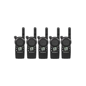 5 pack of motorola cls1410 two way radio walkie talkies (uhf)