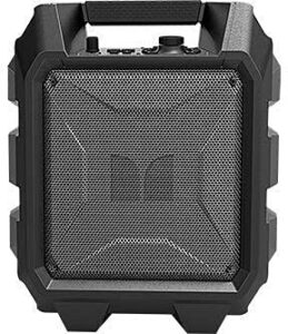 monster rockin’ roller mini | portable bluetooth wireless speaker, 60 watts, up to 36 hours playtime, mic/guitar input, ipx4 water resistant