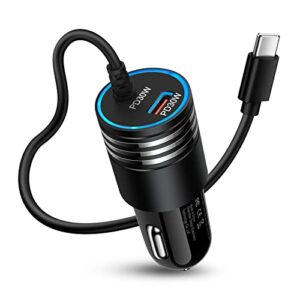 super fast usb c car charger 60w for samsung galaxy s23 ultra s23+ s23 a14 5g a13 a53 s22 s21 a54 a34 s20 z fold4 flip4 a03s f04,iphone,google pixel 7,3ft type c cable,android phone automobile adapter
