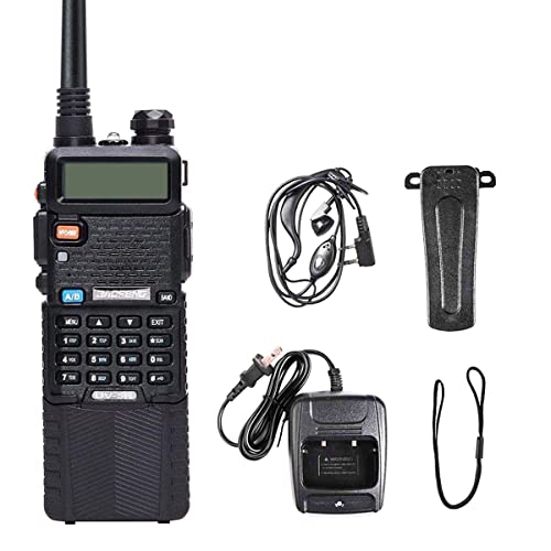 Baofeng UV-5R Dual Band Two Way Radio with 3800mAh Li-ion Battery, Walkie Talkie,Upgrade Version(144-148/420-450Mhz)