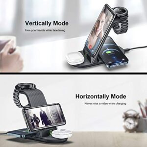 Wireless Charger, ZHIKE 4 in 1 20W Wireless Charging Station Compatible with Galaxy Phone/Watch/Buds, Charger dock for S22/S21/Note 20/Note 10, Galaxy Watch 4/3,Gear S5/S4/S3/sport,Active 2/1 and Buds