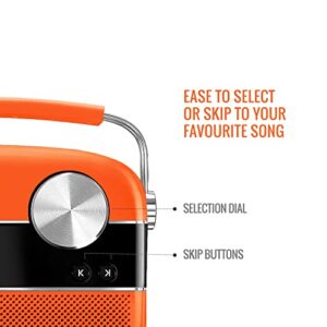 Saregama Carvaan Premium (Pop Color Range) Hindi - Portable Music Player with 5000 Preloaded Songs, FM/BT/AUX (Candy Orange)