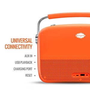 Saregama Carvaan Premium (Pop Color Range) Hindi - Portable Music Player with 5000 Preloaded Songs, FM/BT/AUX (Candy Orange)