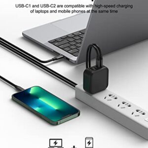100W USB C Wall Charger, PD 3.0 PPS 4-Port GaN Super Fast Charger Type C Charging Station Foldable Power Adapter Travel Charger Block for MacBook Pro Air, iPhone 13, iPad Samsung Pixel Lenovo HP Dell