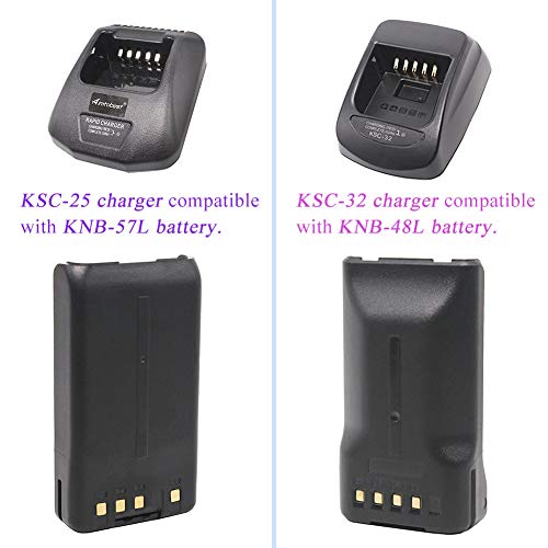 Aimtobest KNB-57L 2000mAh Li-ion Battery Compatible for Kenwood Radio TK-2140 TK-3140 TK-2170 TK-3170 TK-2160 TK-3160 TK-3360 NX-220 NX-320 KNB-35L KNB-55L KNB-24L
