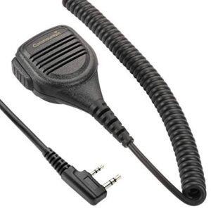 heavy speaker mic with reinforced cable for kenwood radios nx-220 nx-320 tk-2160 tk-2170 tk-2212 tk-2302 tk-2312 tk-2360 tk-2402 tk-3160 tk-3170 tk-3230 tk-3312 tk-3360 tk-3402, shoulder microphone
