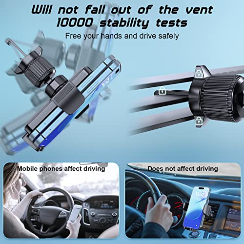 SUUSON Phone Holder for car -3in1 Long arm car Phone Holder Mount, Suitable for car Dashboard/Windshield/Vent, car Adjustable Phone Holder, Compatible with All Smart Phones and Cars