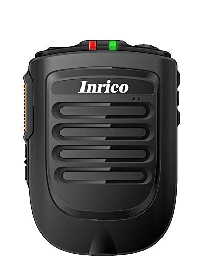 ANYSECU Inrico Wireless PTT Microphone B01 iOS Version Wireless PTT Button Zello mic Zello ptt Button Speaker for iOS and Android Phone