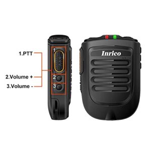 ANYSECU Inrico Wireless PTT Microphone B01 iOS Version Wireless PTT Button Zello mic Zello ptt Button Speaker for iOS and Android Phone