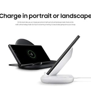 SAMSUNG Wireless Charger DUO Fast Charge Stand & Pad Universally Compatible with Qi Enabled Phones and Select SAMSUNG Watches (US Version), Black