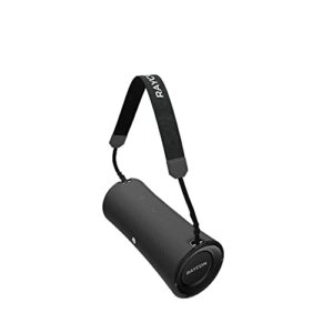 Raycon Fitness Speaker, Portable, IPX7 Waterproof, Dustproof, 36 Hr Battery, Microphone, Dual Drivers, TWS Multi-Link Stereo, Strap (Carbon Black)