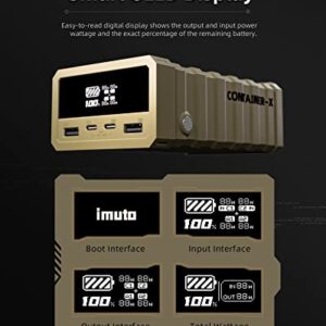 Steam Deck Battery Bank, imuto100W Power Bank, Portable Laptop Charger with Smart Digital Display, 26800mAh PD Super Fast Charging USB C External Battery for MacBook Pro/Air, iPad Pro, Lenovo, iPhone