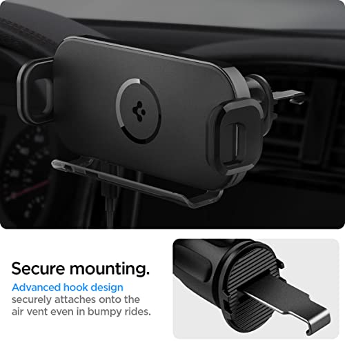 Spigen OneTap Smartlock [Auto-Clamping] Wireless Car Charger Designed for Galaxy Z Fold 4 and 3 Airvent