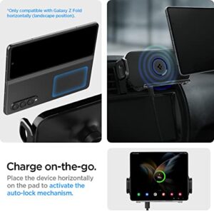 Spigen OneTap Smartlock [Auto-Clamping] Wireless Car Charger Designed for Galaxy Z Fold 4 and 3 Airvent