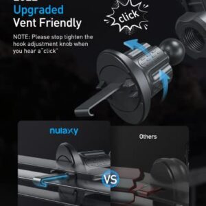 Nulaxy Wireless in-Car Bluetooth FM Transmitter & Nulaxy 2022 Upgraded Vent Friendly Car Phone Holder Mount