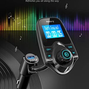 Nulaxy Wireless in-Car Bluetooth FM Transmitter & Nulaxy 2022 Upgraded Vent Friendly Car Phone Holder Mount