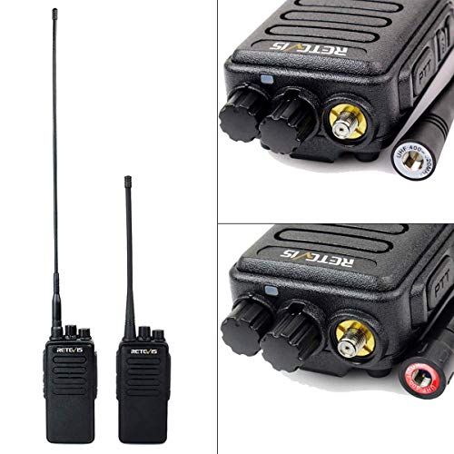 Retevis RT1 Two Way Radios Long Range Rechargeable, Heavy Duty 2 Way Radios with 3000mAh Battery,Rugged Adults Walkie Talkies with Earpiece and Mic Set, for Commercial Use(5 Pack)