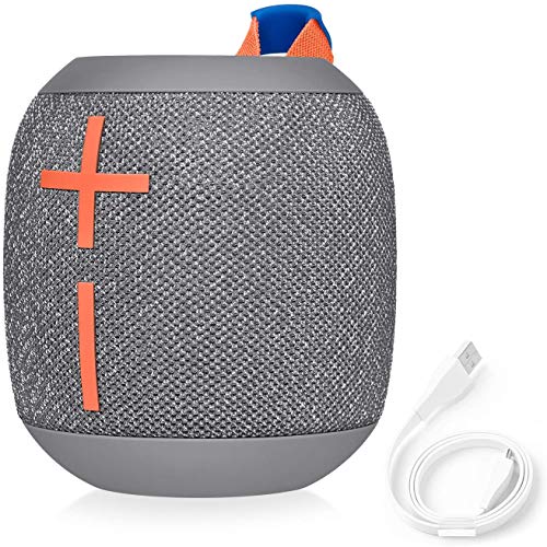 Logitech WONDERBOOM 2 Portable Waterproof Bluetooth Speaker - Wireless Boom Box - Non-Retail Packaging (Crushed Ice Grey)