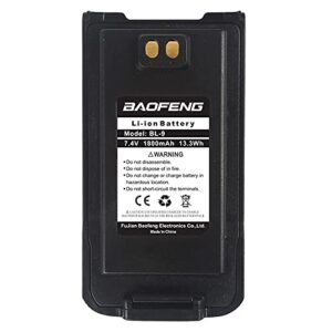 baofeng uv-9r bl-9 battery 1800mah 7.4v for two way radio uv-9g uv-9r plus gt-3wp