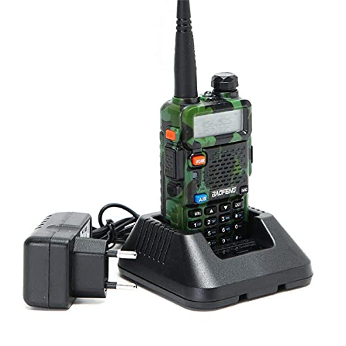 2 Pack Baofeng UV-5R Two Way Radio Camo Portable Ham Radio with 2 Pack 771 Antenna