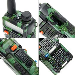 2 Pack Baofeng UV-5R Two Way Radio Camo Portable Ham Radio with 2 Pack 771 Antenna